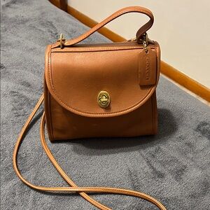 Coach Brown Leather Crossbody Bag